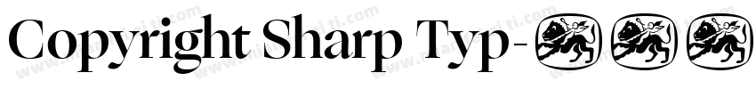 Copyright Sharp Typ字体转换